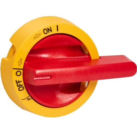 Pokrętło Katko LK11YR 0-1 żółto-czerwone do wyłączników KU i KVKE