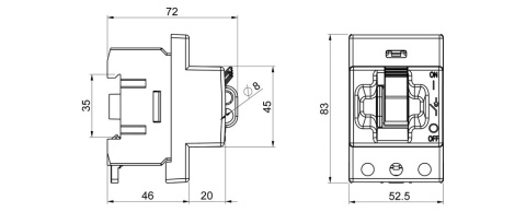 Rozłącznik krzywkowy Katko KUE 325 KKUE 3-polowy 25A – widok produktu