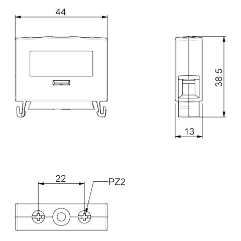 złączka instalacyjna Katko KC1X16N niebieska